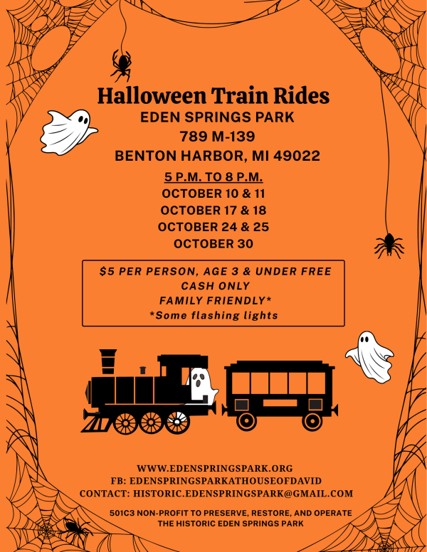 Eden Springs Park Halloween Miniature Train Rides Event
